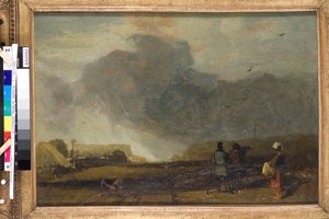 Normandiai táj (olaj, vászon) alkotó: John Sell Cotman