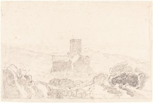Táj templommal alkotó: John Sell Cotman