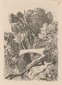 Liber Studiorum: 11. tábla: Parsons Bridge, Cardingshire, 1838 alkotó: John Sell Cotman