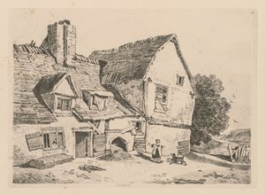 Liber Studiorum: Plate 38, View at Deptford, 1838 alkotó: John Sell Cotman