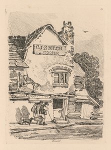 Liber Studiorum: Plate 41, House at Bristol, 1838 alkotó: John Sell Cotman