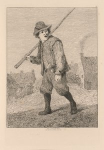 Liber Studiorum: 46. tábla, Vázlat Teniers után, 1838. alkotó: John Sell Cotman