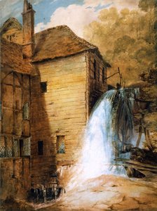PD.29-1953 An Overshot Mill, c.1802-3 (wc és ceruza papíron) alkotó: John Sell Cotman