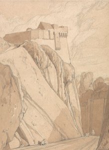 A normandiai Saint Lo régi erődítményeinek része alkotó: John Sell Cotman