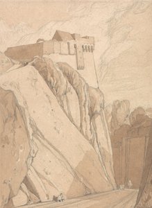 A régi Saint Lo-i erődítmény egy része, Normandia alkotó: John Sell Cotman