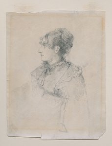 Mrs. Parr(?), Mrs. John Sell Cotman nővére portréja, „J S Cotman asszony portréja”, 1815 körül (grafit és kréta papíron) alkotó: John Sell Cotman