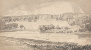 Raynham Hall, Norfolk alkotó: John Sell Cotman