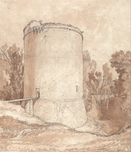 Kerek torony, Lillebonne vára, Normandia alkotó: John Sell Cotman