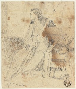 Vázlat a színész ülőről alkotó: John Sell Cotman