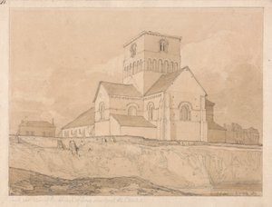 Délkeleti nézet a Lery-templomról, Normandia Pont-de-l