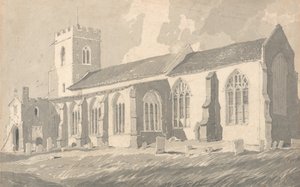 Catfield templom déli oldala, Norfolk alkotó: John Sell Cotman