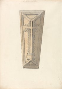 Egy () norfolki templomból származó koporsófedél tanulmánya alkotó: John Sell Cotman