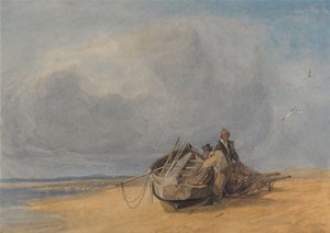Yarmouth Sands, Norfolk alkotó: John Sell Cotman