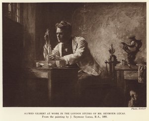 Alfred Gilbert, angol szobrász (fotogravír) alkotó: John Seymour (after) Lucas