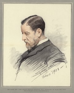 The Right Honorable Lord George Francis Hamilton, parlamenti képviselő, indiai külügyminiszter