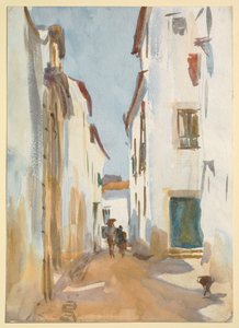 Utca jelenet, Spanyolország alkotó: John Singer Sargent