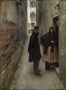 Egy utca Velencében, 1880-82 körül alkotó: John Singer Sargent