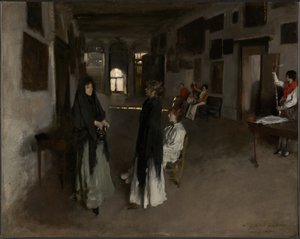 Velencei enteriőr alkotó: John Singer Sargent