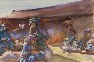Fekete sátor (wc papíron) alkotó: John Singer Sargent