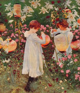 Szegfű, liliom, liliom, rózsa, 1885-86, 1938 alkotó: John Singer Sargent