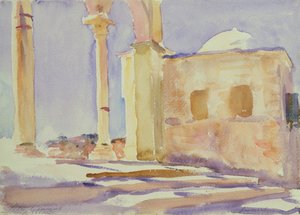 Sziklakupola, Jeruzsálem (wc papíron) alkotó: John Singer Sargent