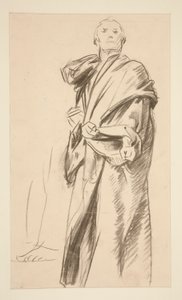 Drapírozott álló figura alkotó: John Singer Sargent
