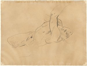 Eső férfi akt [verso] alkotó: John Singer Sargent