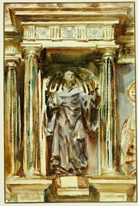 Egy granadai templomban alkotó: John Singer Sargent