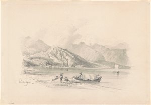 Lake Shore, Menaggio [recto], 1869. alkotó: John Singer Sargent