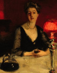 A Port of Glass: Edith Vickers részlete alkotó: John Singer Sargent