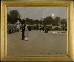 A Luxemburg-kert alkonyatkor alkotó: John Singer Sargent