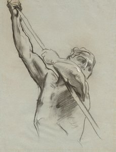 Férfi törzs rúddal, 1890-1900. alkotó: John Singer Sargent