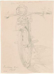 Motorkerékpár [recto], 1918. alkotó: John Singer Sargent