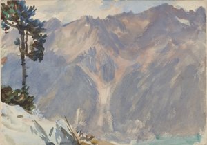 Hegyi táj alkotó: John Singer Sargent