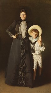 Mrs. Edward L. Davis és fia, Livingston Davis portréja, 1890