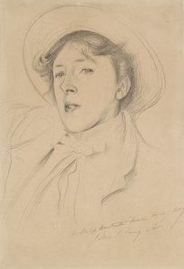 Vernon Lee portréja, 1889 alkotó: John Singer Sargent