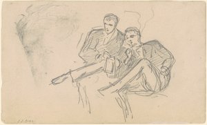 Ülő férfiak, c. 1874-1877. alkotó: John Singer Sargent