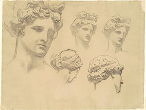 Tanulmányok az "Apollo and the Muses" számára alkotó: John Singer Sargent