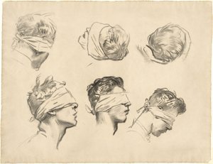 Tanulmányok a "Gassed" számára alkotó: John Singer Sargent