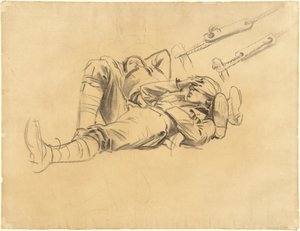 Tanulmányok Gassednek [recto], 1918-1919. alkotó: John Singer Sargent