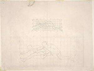 Tanulmányok a „Két klasszikus férfifigura ugrásáról” alkotó: John Singer Sargent