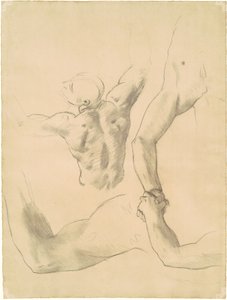 Tanulmányok a „Két klasszikus férfifigura birkózáshoz” alkotó: John Singer Sargent