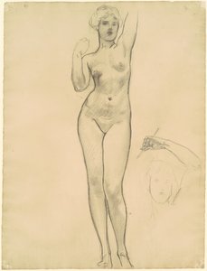 Aphrodité tanulmányai "Aphrodité és Erosz" számára alkotó: John Singer Sargent