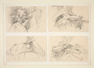 Cellini tanulmányai alkotó: John Singer Sargent