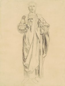 Tanulmány a megváltás dogmájához: Angyalok fríze [recto], 1895-1903. alkotó: John Singer Sargent