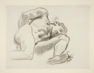 Tanulmány a Prometheus számára, rondel, Rotunda, Boston Szépművészeti Múzeum alkotó: John Singer Sargent