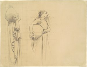 Tanulmány a "The Danaïdes" számára alkotó: John Singer Sargent
