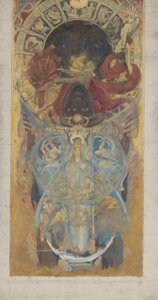 Tanulmány a Boston Public Library falfestményei számára: Design for an Archway alkotó: John Singer Sargent