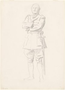 Louis Botha tábornok tanulmánya az "I. világháború tábornokai tisztek" számára alkotó: John Singer Sargent