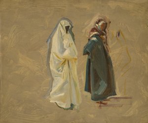 Tanulmány két beduinról alkotó: John Singer Sargent